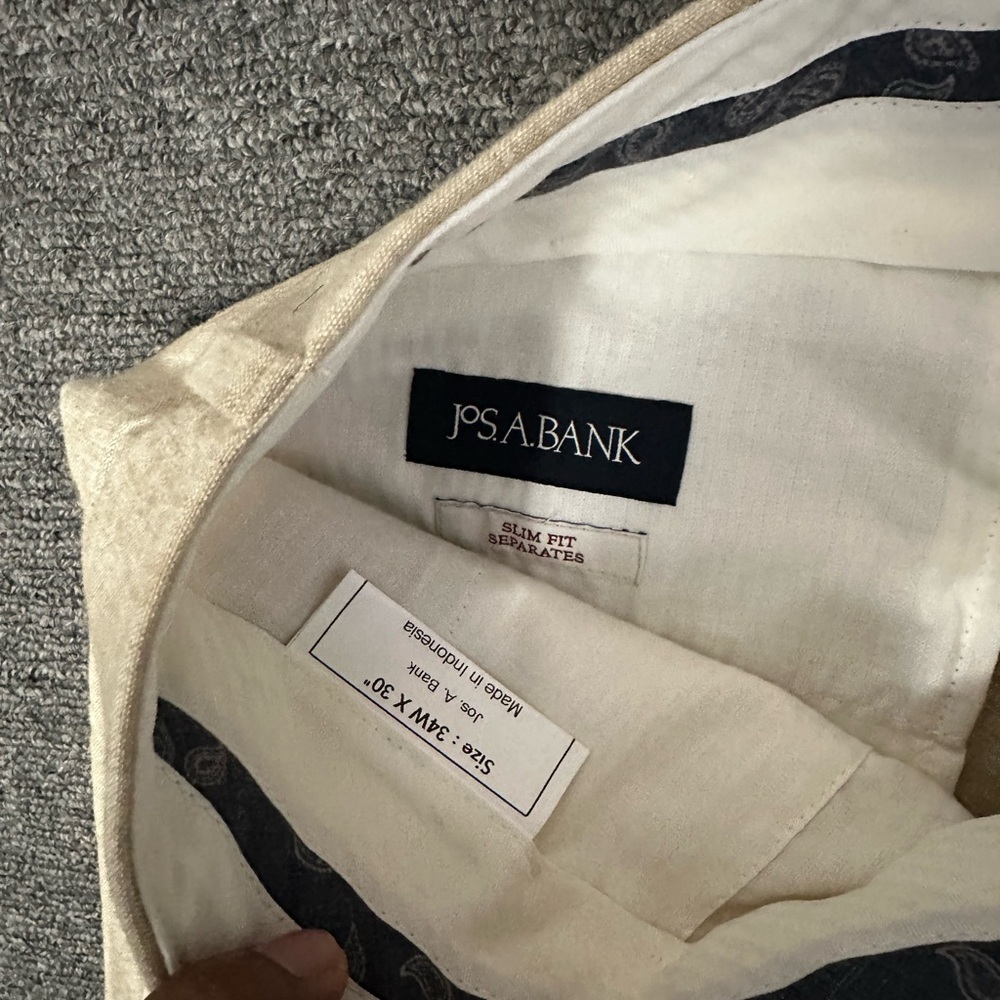 Jos. A. Bank Beige Tan Dress Pants - Picture 3 of 3